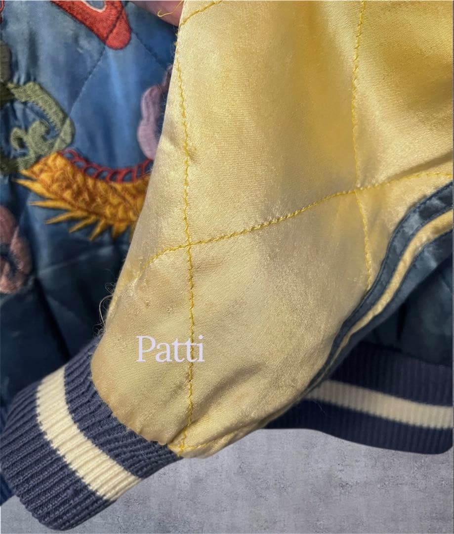 スカジャン　ヴィンテージ古着　龍