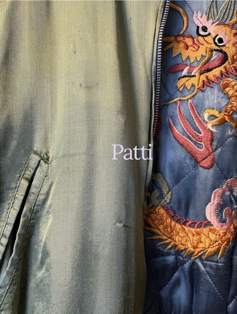 スカジャン　ヴィンテージ古着　龍