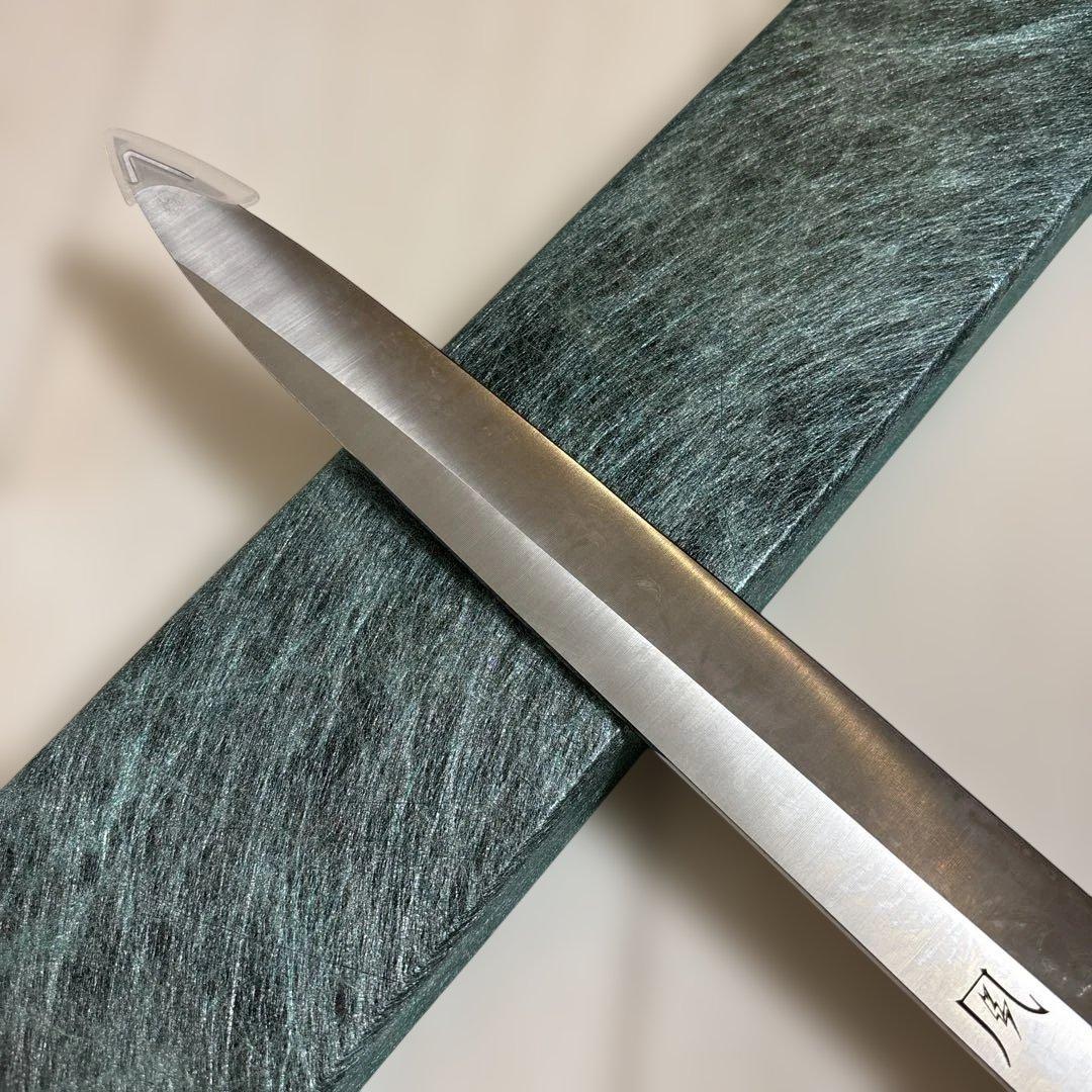 新品柳刃包丁 9寸 V金10号 刺身包丁 和包丁人工象牙八角柄