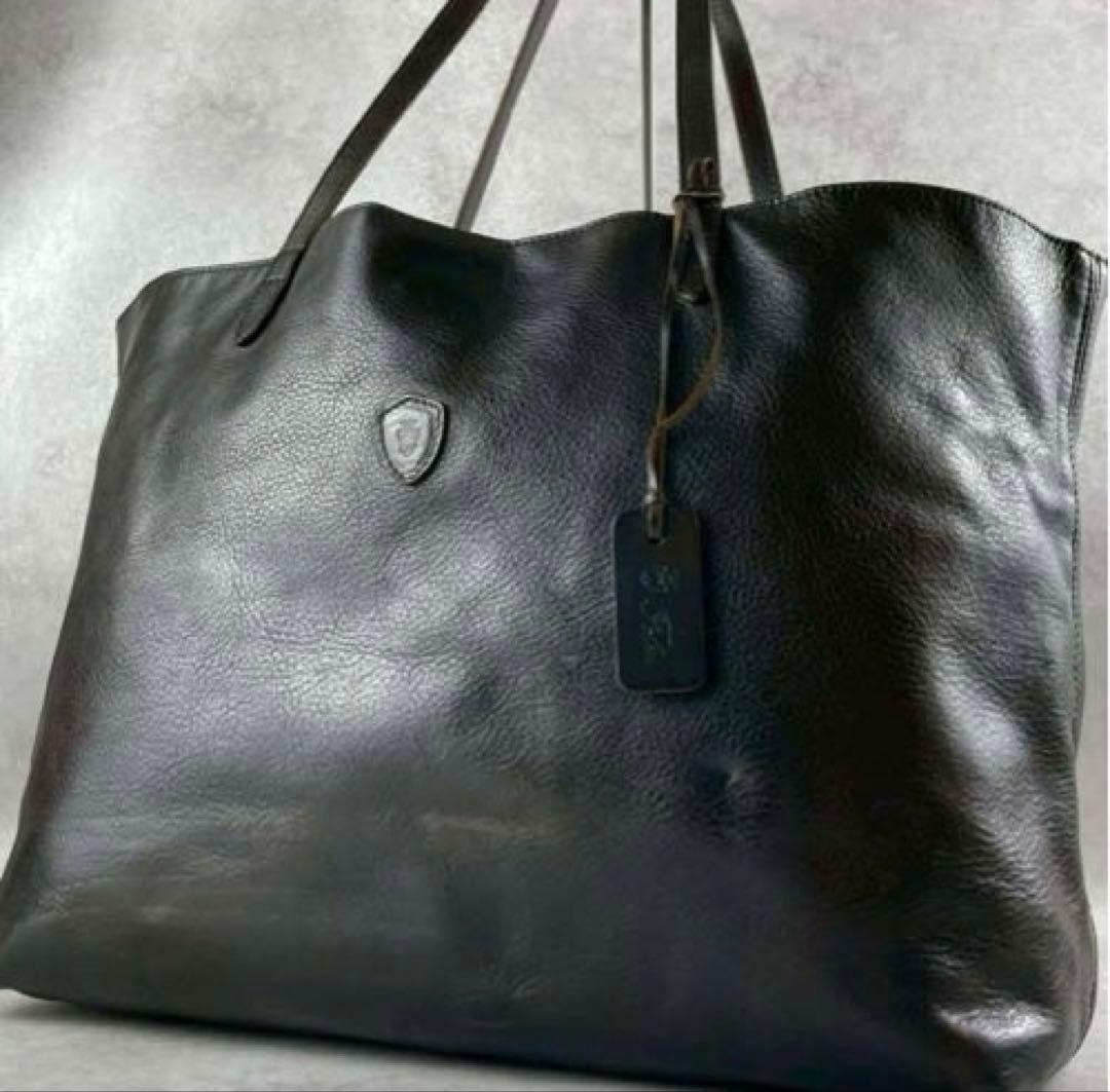美品 フェリージ メンズ トートバッグ レザー NK DS A4