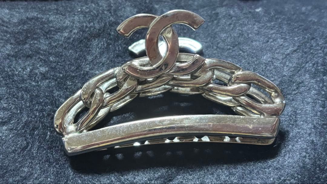 CHANEL ヴィンテージ シルバー バレッタ