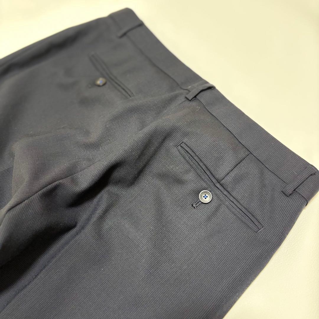 Paul Smith BLACK 黒ストライプ セットアップスーツ 46L 花柄