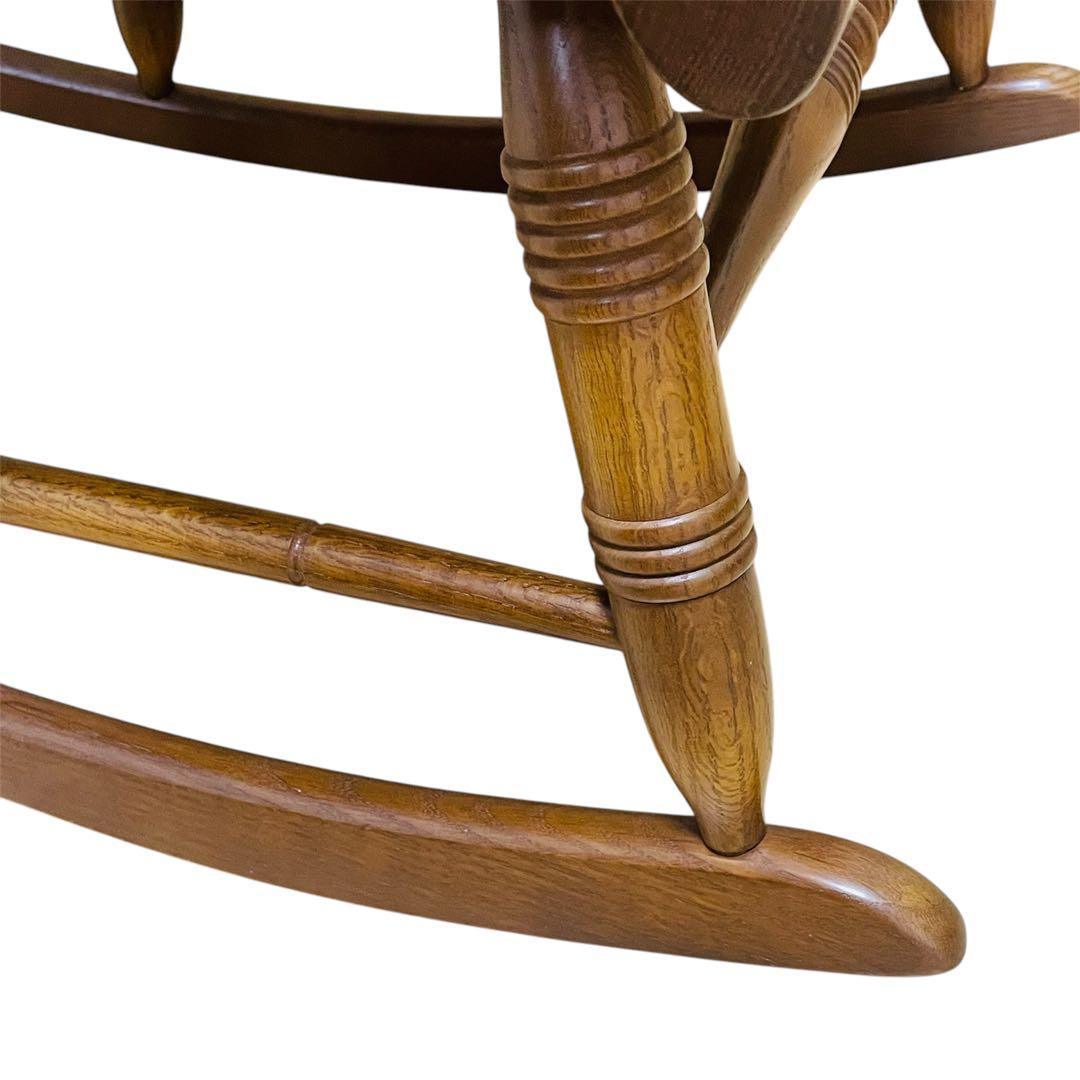 飛騨産業 キツツキマーク ロッキングチェア 揺り椅子 木製 アンティーク レトロ