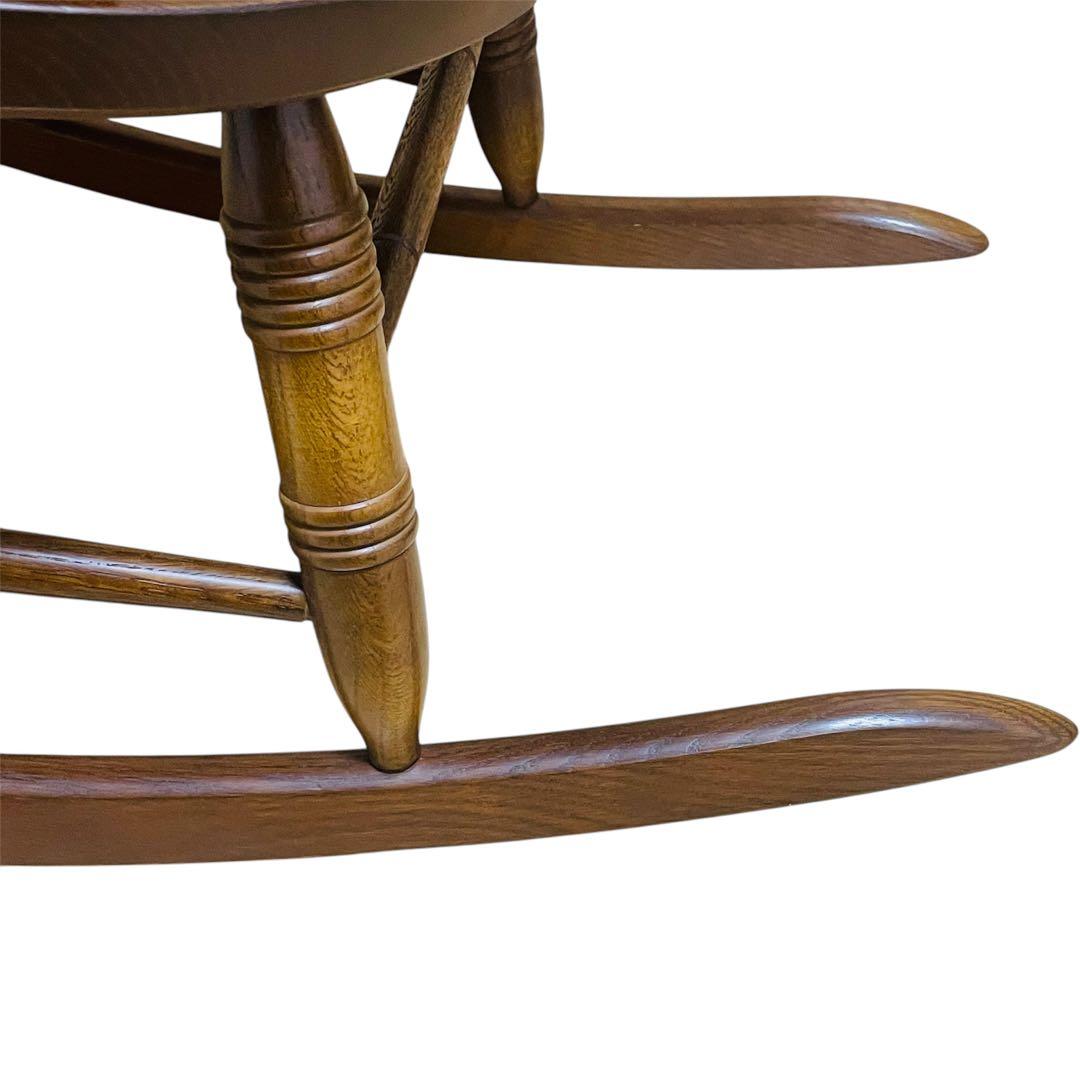 飛騨産業 キツツキマーク ロッキングチェア 揺り椅子 木製 アンティーク レトロ