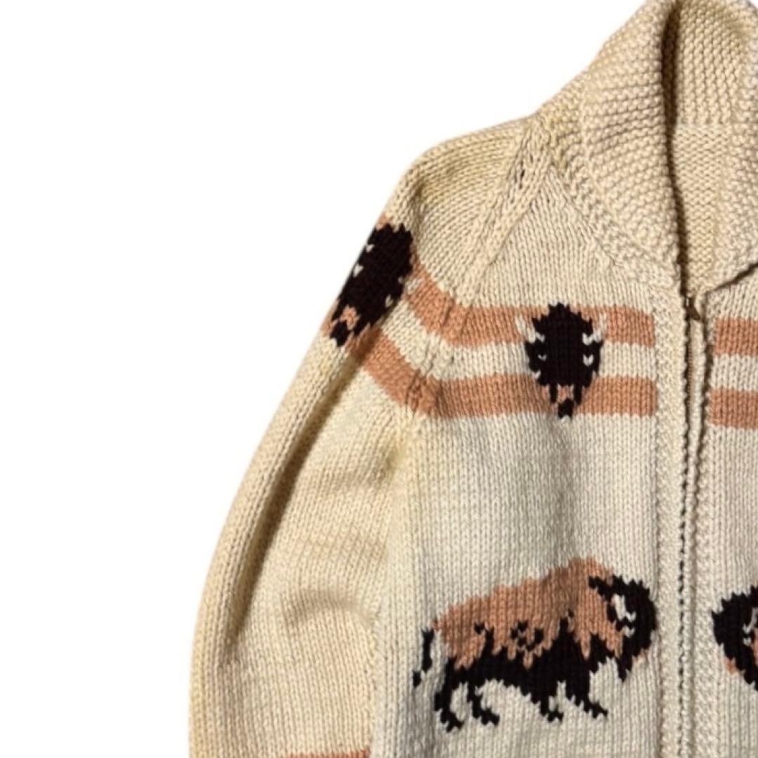 ビンテージ 70s バッファロー カウチンセーター TALONジッパー 古着