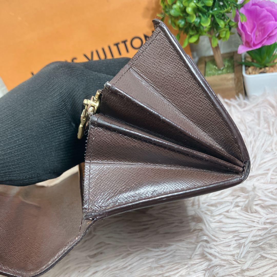 ルイヴィトン　ポルトフォイユサラ　ダミエ　長財布　N61734 エベヌ メンズ