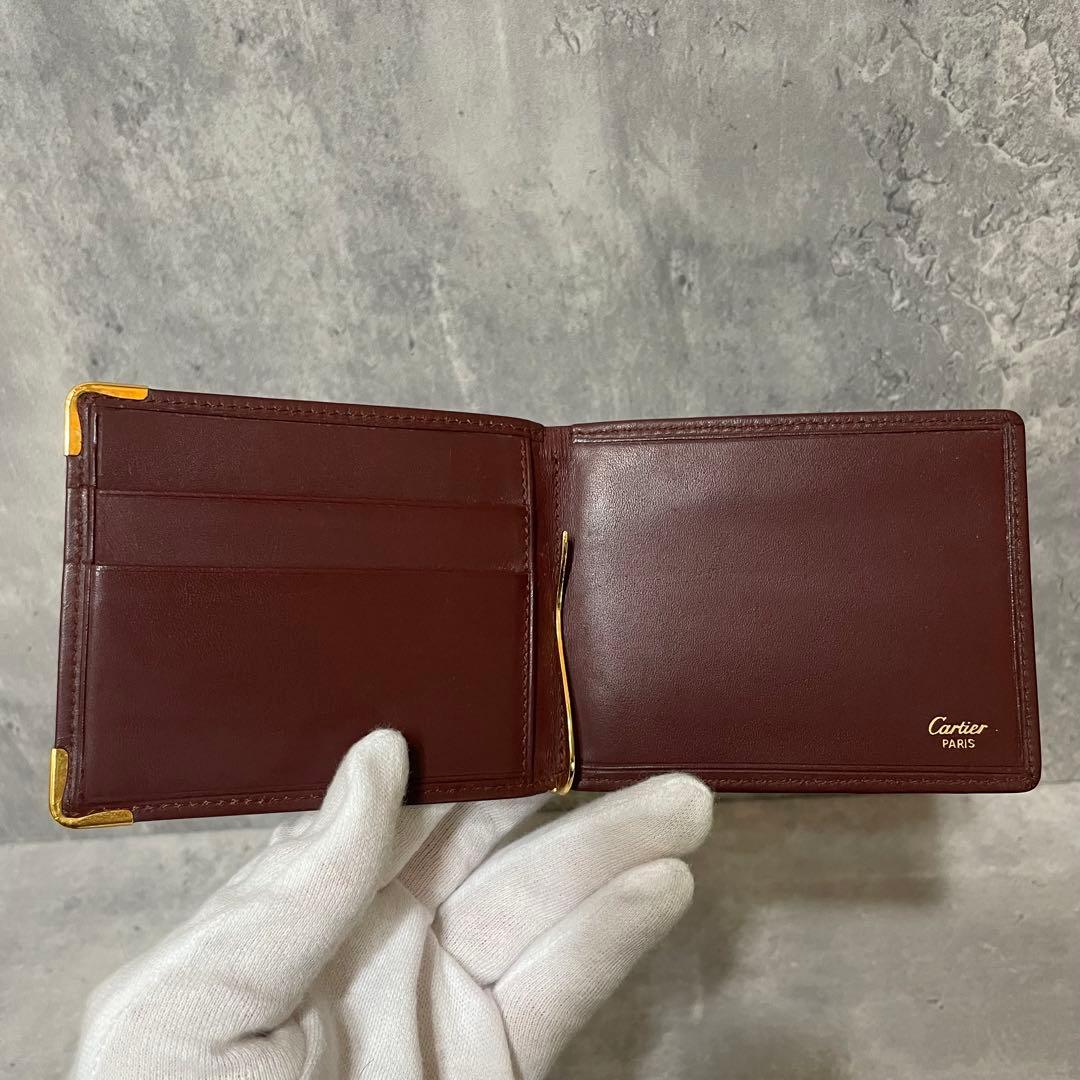 美品✨ Cartier マネークリップ 二つ折り マストライン ヴィンテージ