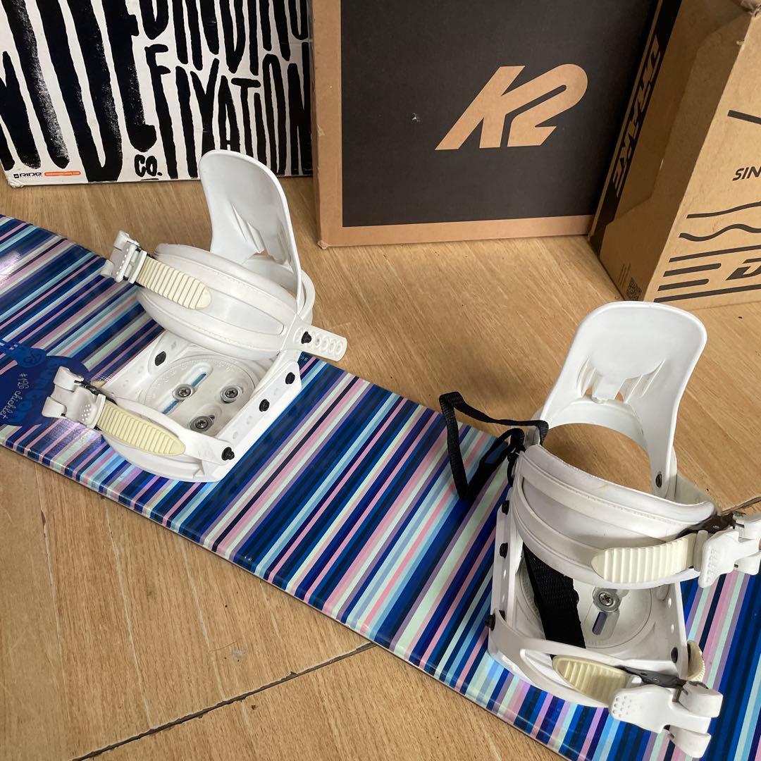 BURTON　キッズスノーボードセット　126cm　バートン　バイン付3点セット