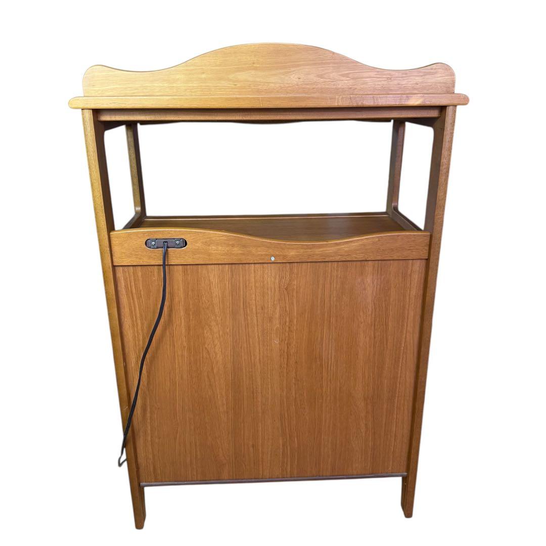 【美品】Karimoku カリモク 家具 木製 電話台 キャビネット FAX台