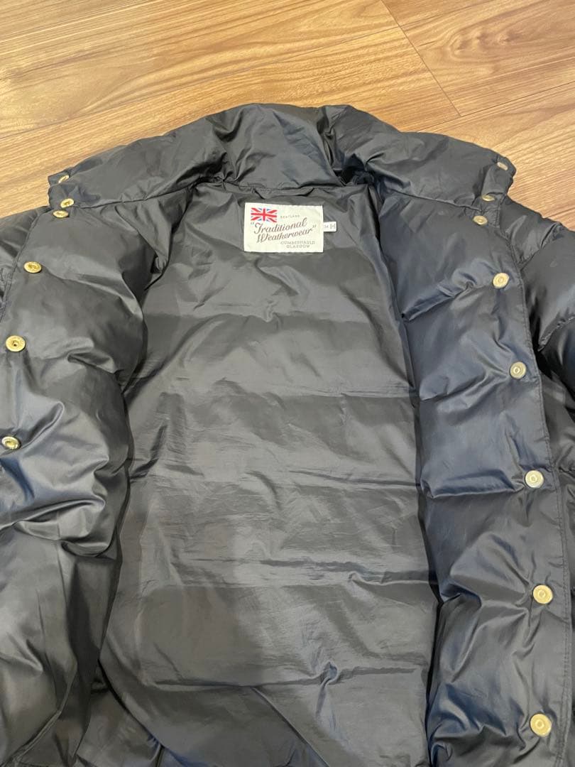 Traditional Weatherwear ブラックダウンジャケット 34