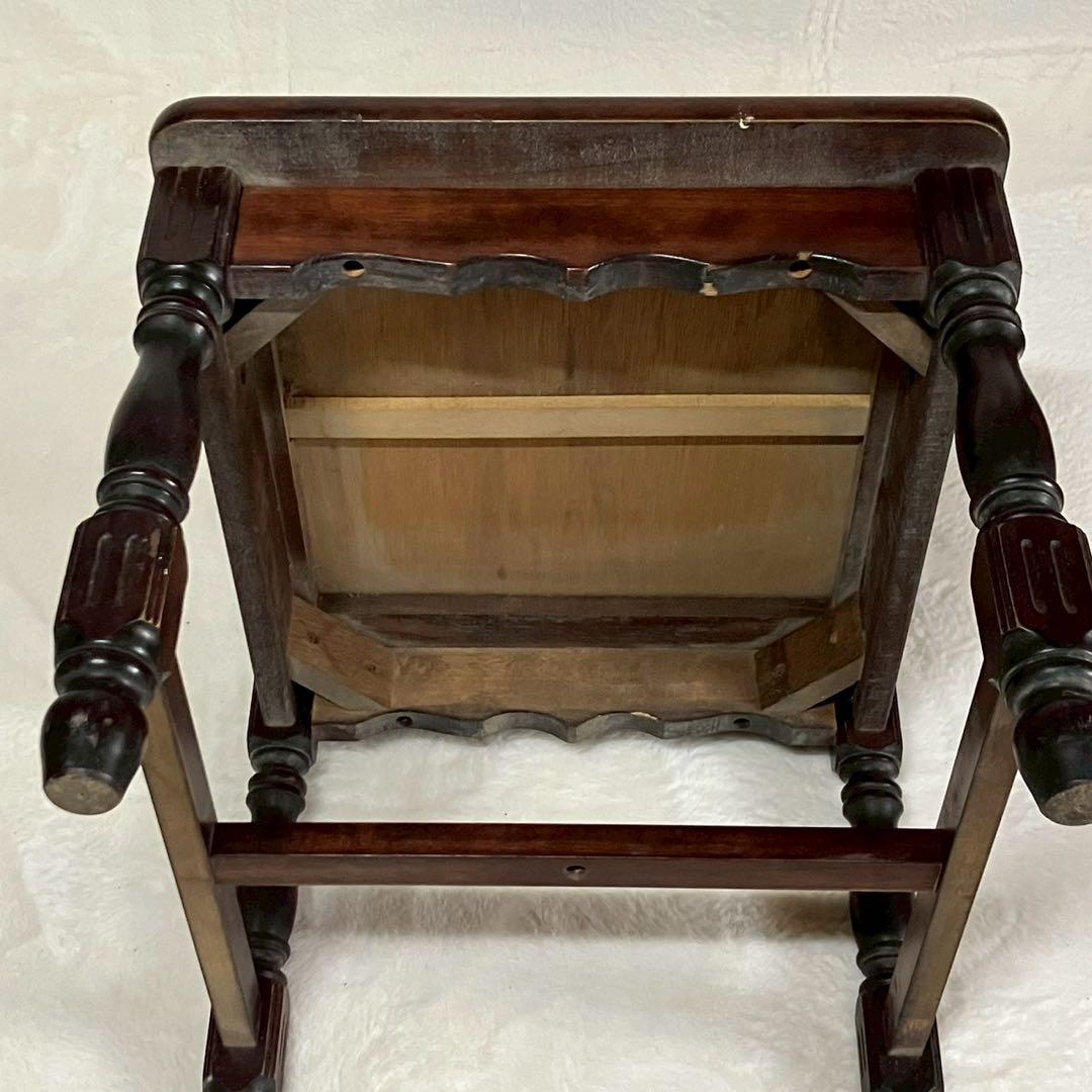 アンティークチェア ベルベット 赤 椅子 ヴィンテージ 木製 家具