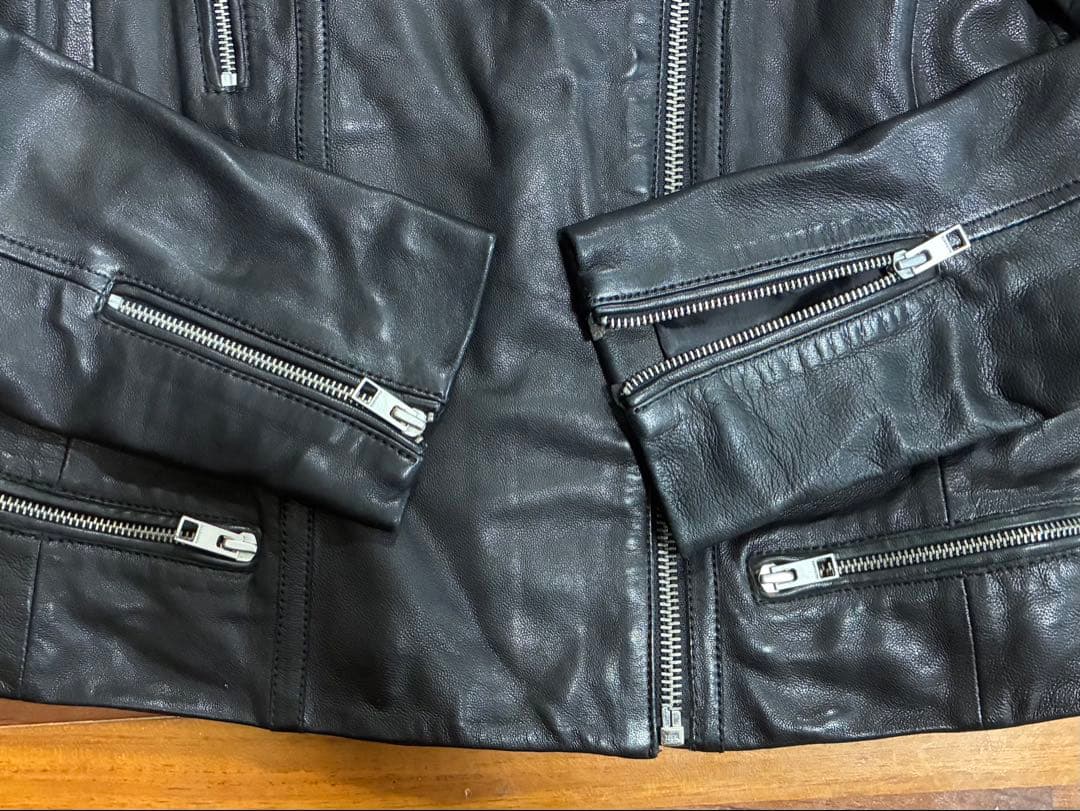 【ALLSAINTS】UK10 ライダースジャケット BALES BIKER