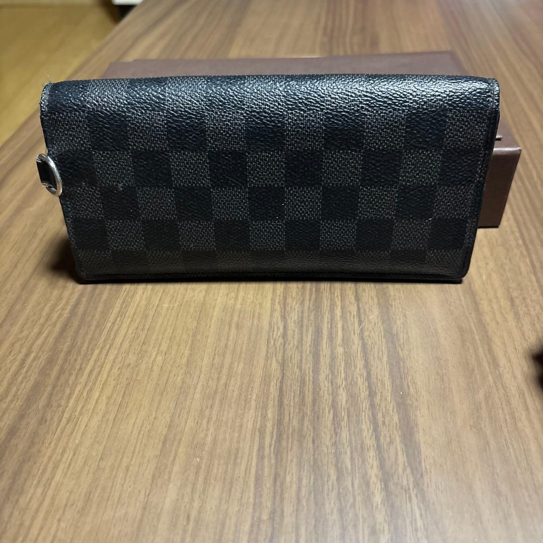 R*M様 ルイヴィトン　ダミエパターン ブラックレザー 長財布