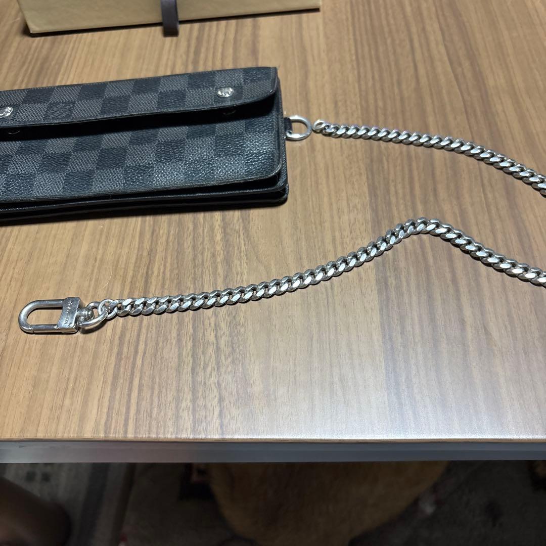 R*M様 ルイヴィトン　ダミエパターン ブラックレザー 長財布