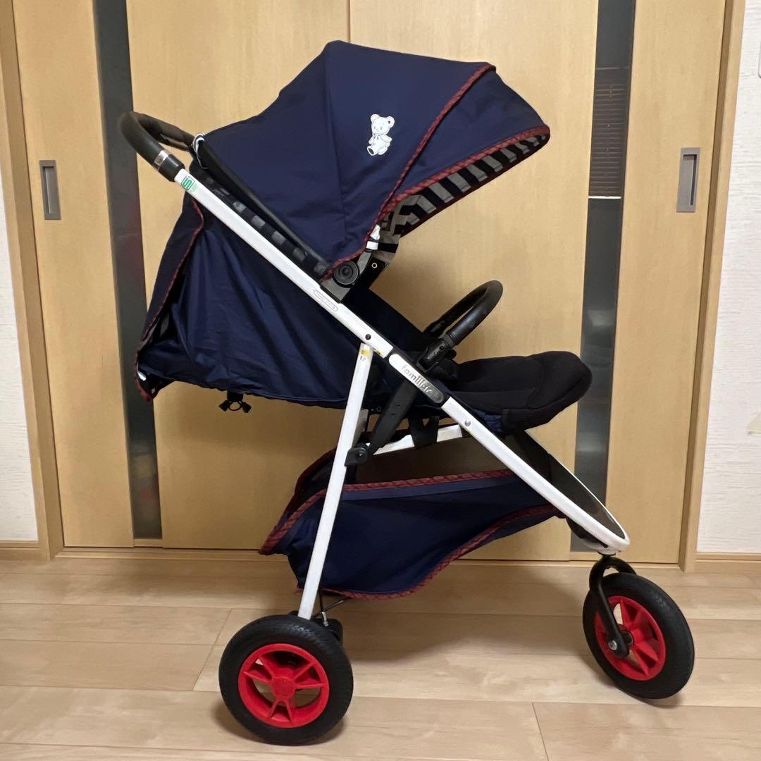 【familiar×アップリカ】スムーヴ プレミアムスムーヴ ベビーカー 三輪