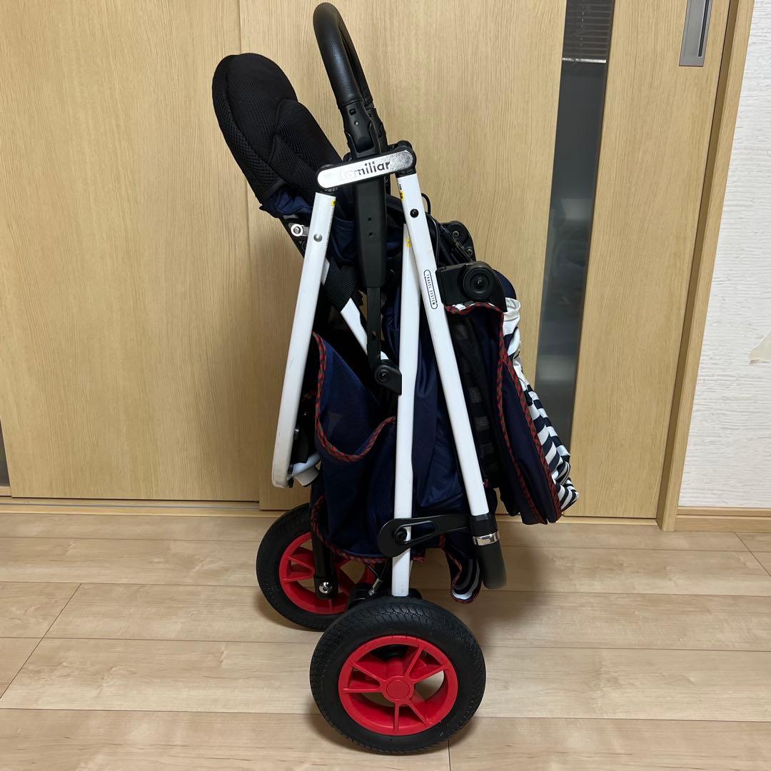 【familiar×アップリカ】スムーヴ プレミアムスムーヴ ベビーカー 三輪