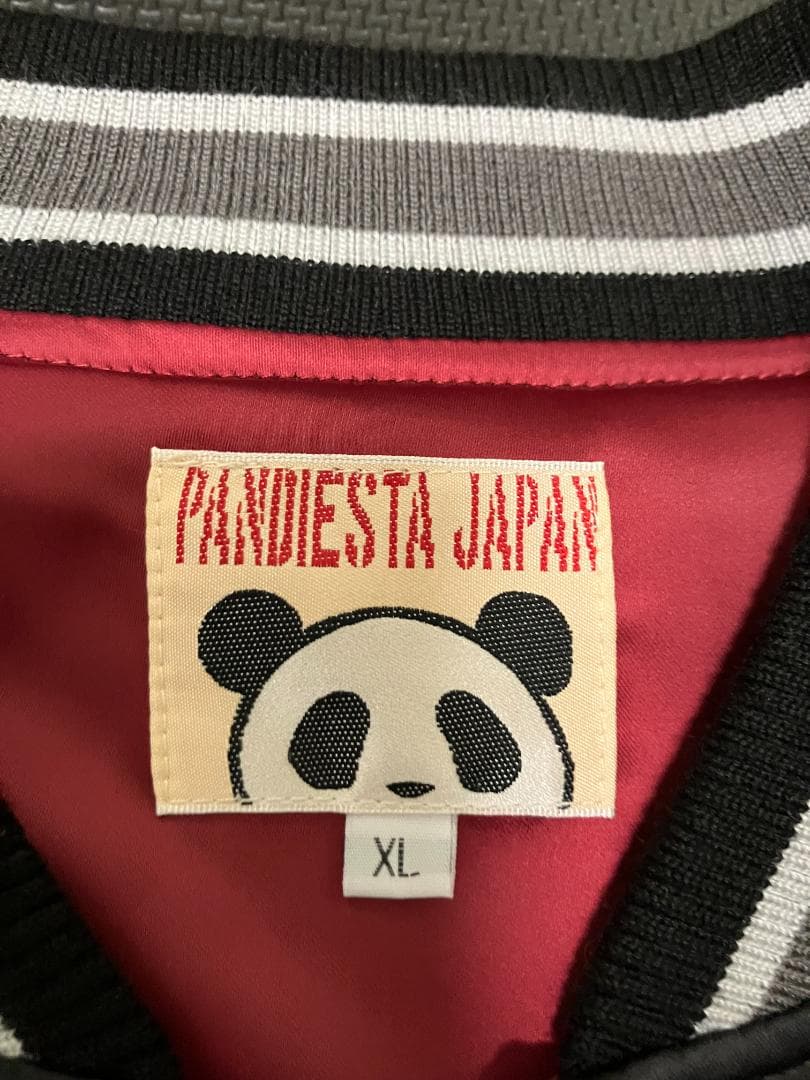 PANDIESTA 　パンディエスタ 花札　パンダ　刺繍　スカジャン　和柄