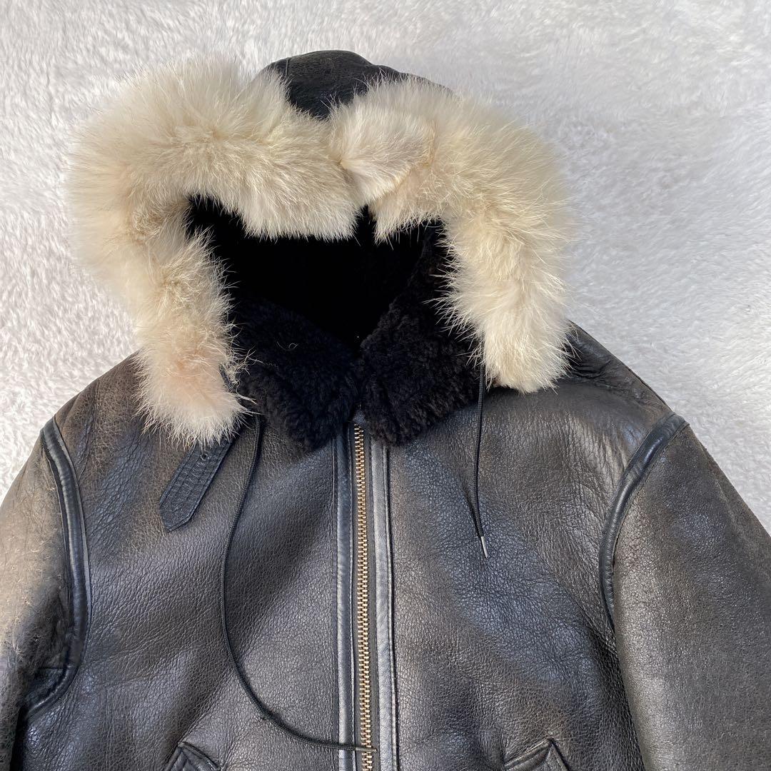 希少・779 AVIREX/フードと天然ファー付SCOVILLジッパー仕様B-3