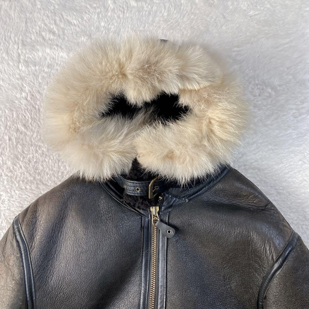 希少・779 AVIREX/フードと天然ファー付SCOVILLジッパー仕様B-3