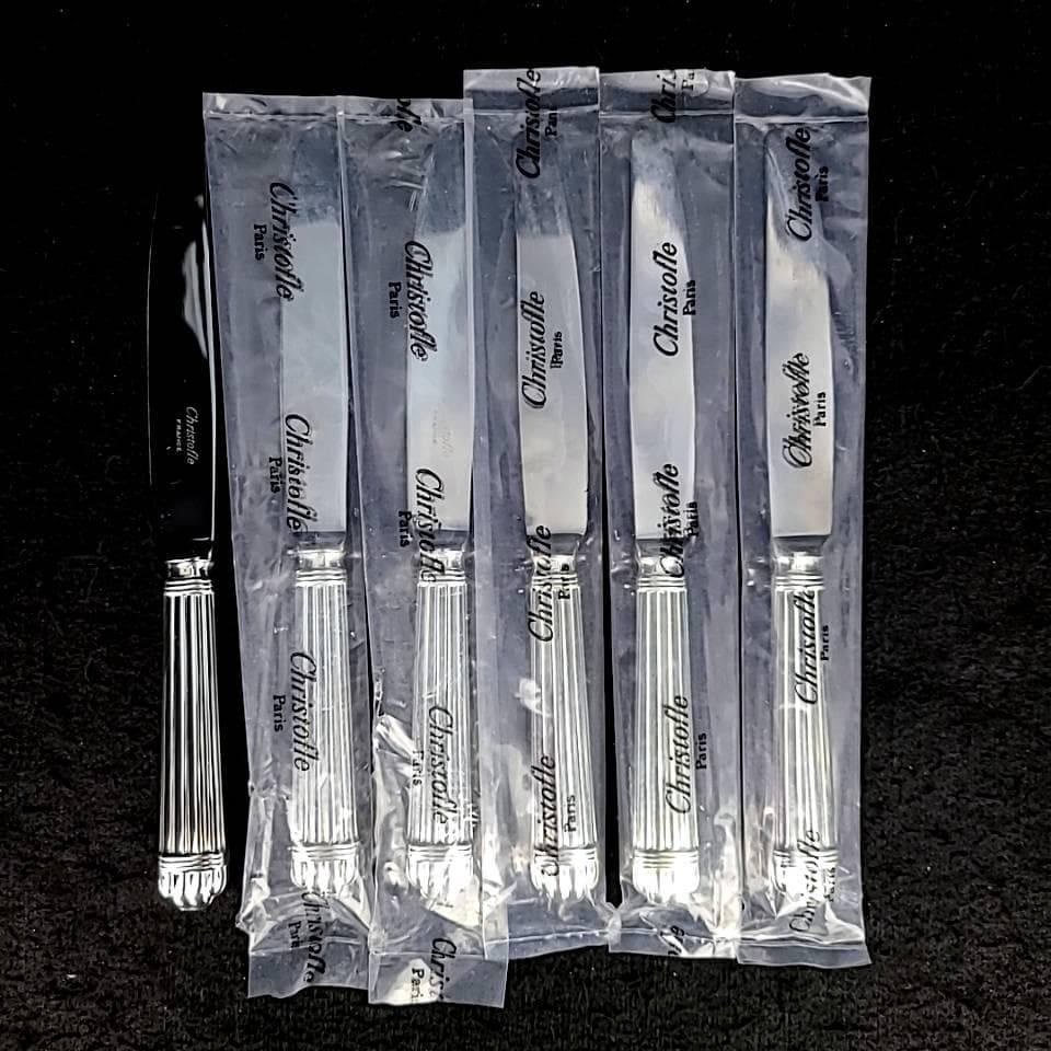 〇未使用〇クリストフル デザートナイフ　アリア Aria　6本