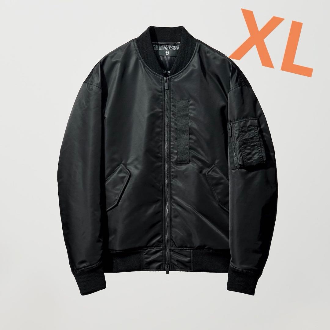 UNIQLO　ハイブリッドダウンオーバーサイズMA-1　黒　XL