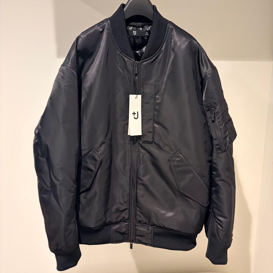 UNIQLO　ハイブリッドダウンオーバーサイズMA-1　黒　XL