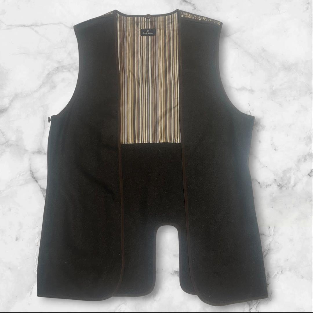 【美品】ポールスミス トレンチコート カシミヤ混 ライナー付 M ベージュ