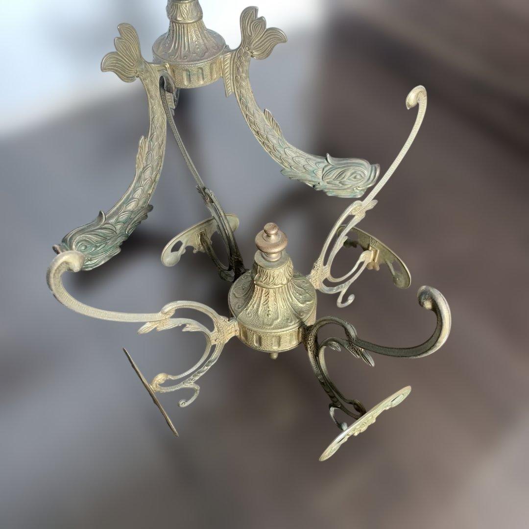 ①ポールハンガー　真鍮　イタリア　ビンテージ　コート掛け ①②セット品