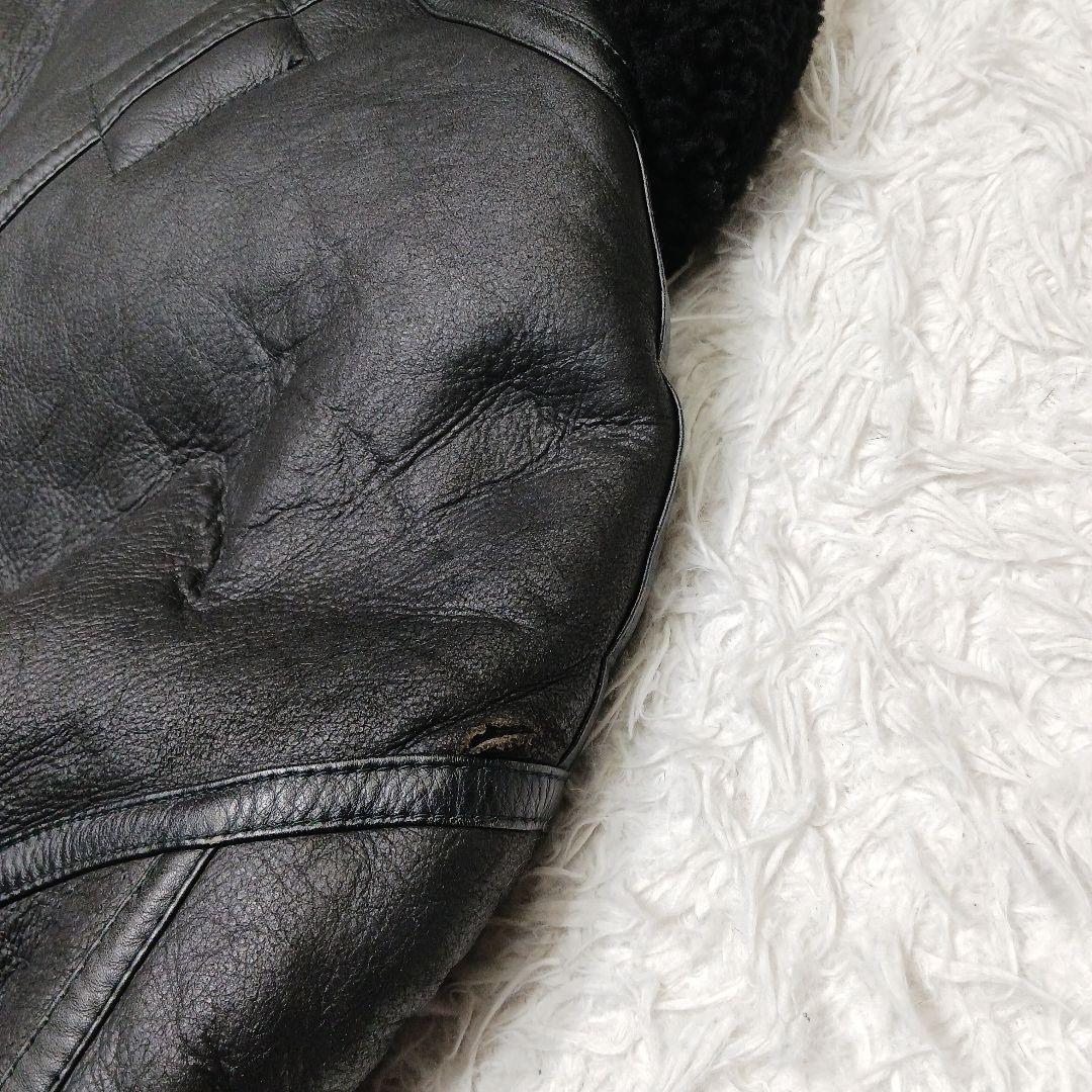 ✨希少サイズ42✨ハーレーダビッドソン　B-3 ムートン　フライトジャケット　黒