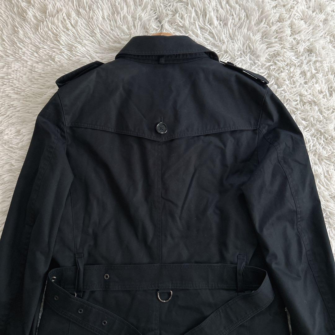 バーバリーブラックレーベル ダブルトレンチコート ライナー付 ベルト 2way