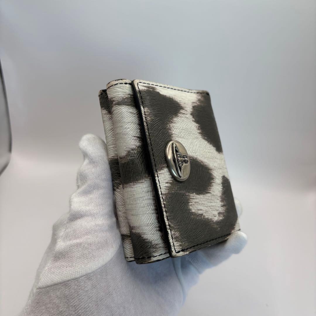 vivienne westwood 三つ折り財布　レオパード　がま口　ADVAN