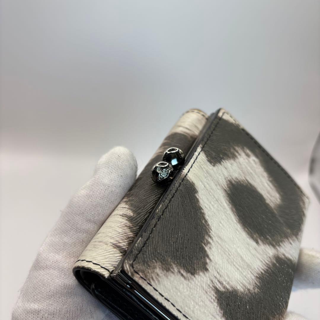 vivienne westwood 三つ折り財布　レオパード　がま口　ADVAN