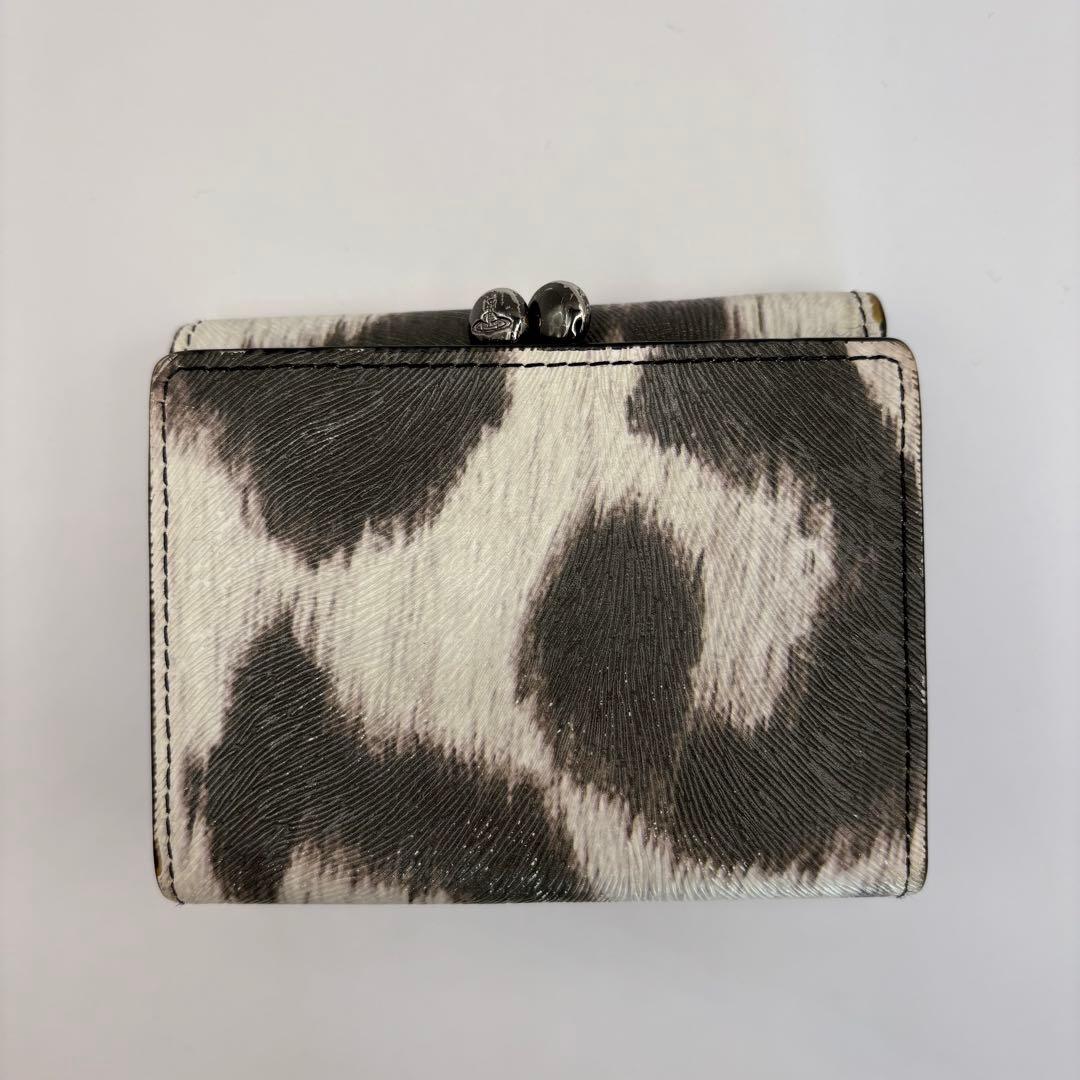 vivienne westwood 三つ折り財布　レオパード　がま口　ADVAN