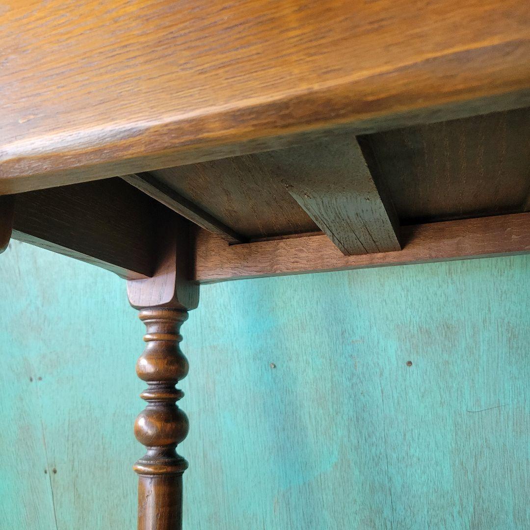 英国アンティークのコンソールテーブル 引き出し　イギリス　オーク材