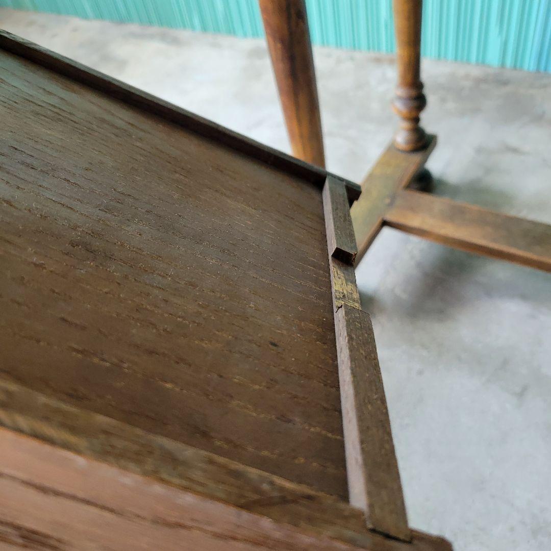 英国アンティークのコンソールテーブル 引き出し　イギリス　オーク材