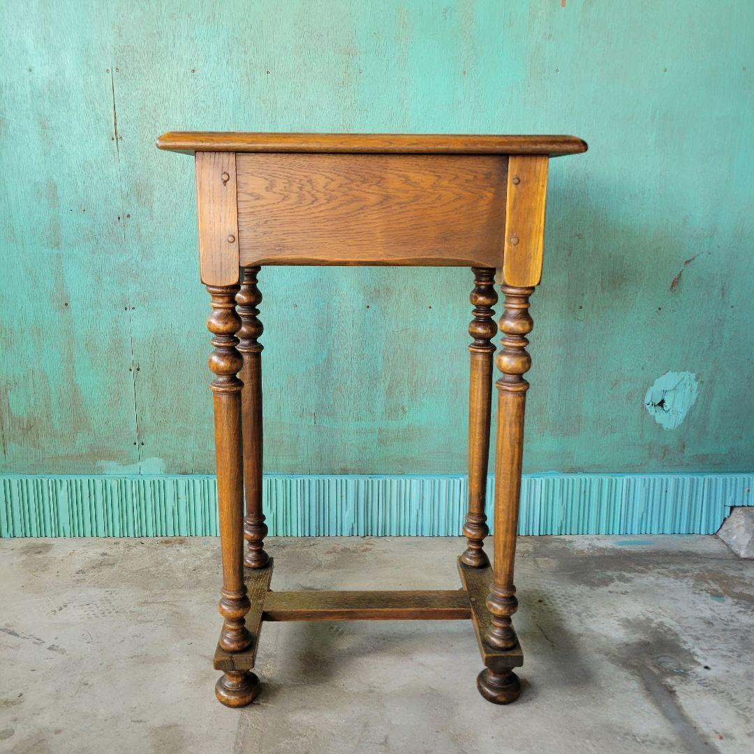 英国アンティークのコンソールテーブル 引き出し　イギリス　オーク材