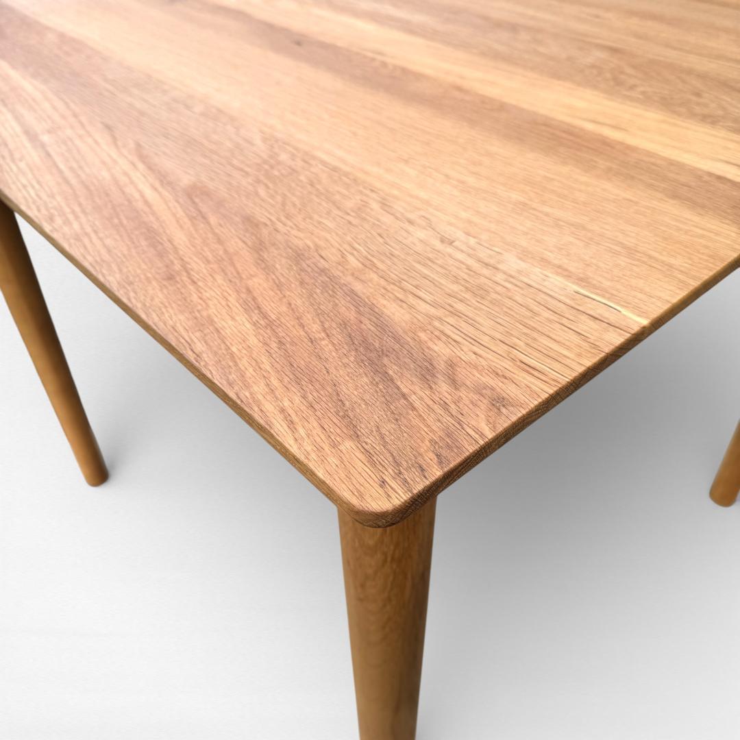 美品 クラッシュゲート コロン ダイニングテーブル 86cm オーク材 北欧