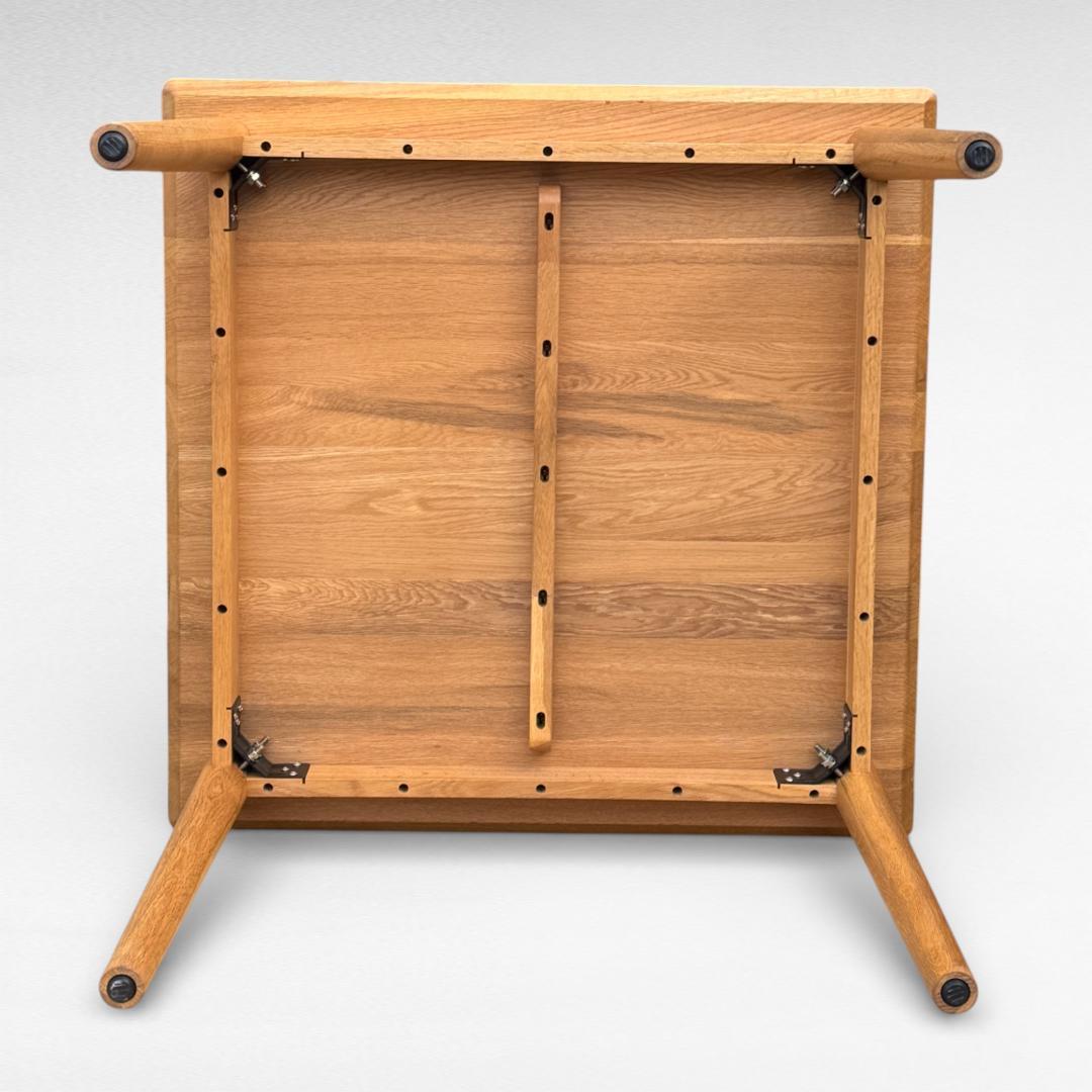 美品 クラッシュゲート コロン ダイニングテーブル 86cm オーク材 北欧