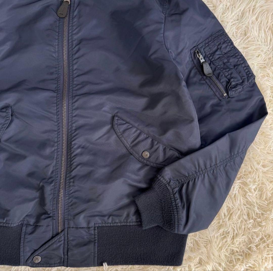 AVIREX USA ネイビー MA-1ジャケット