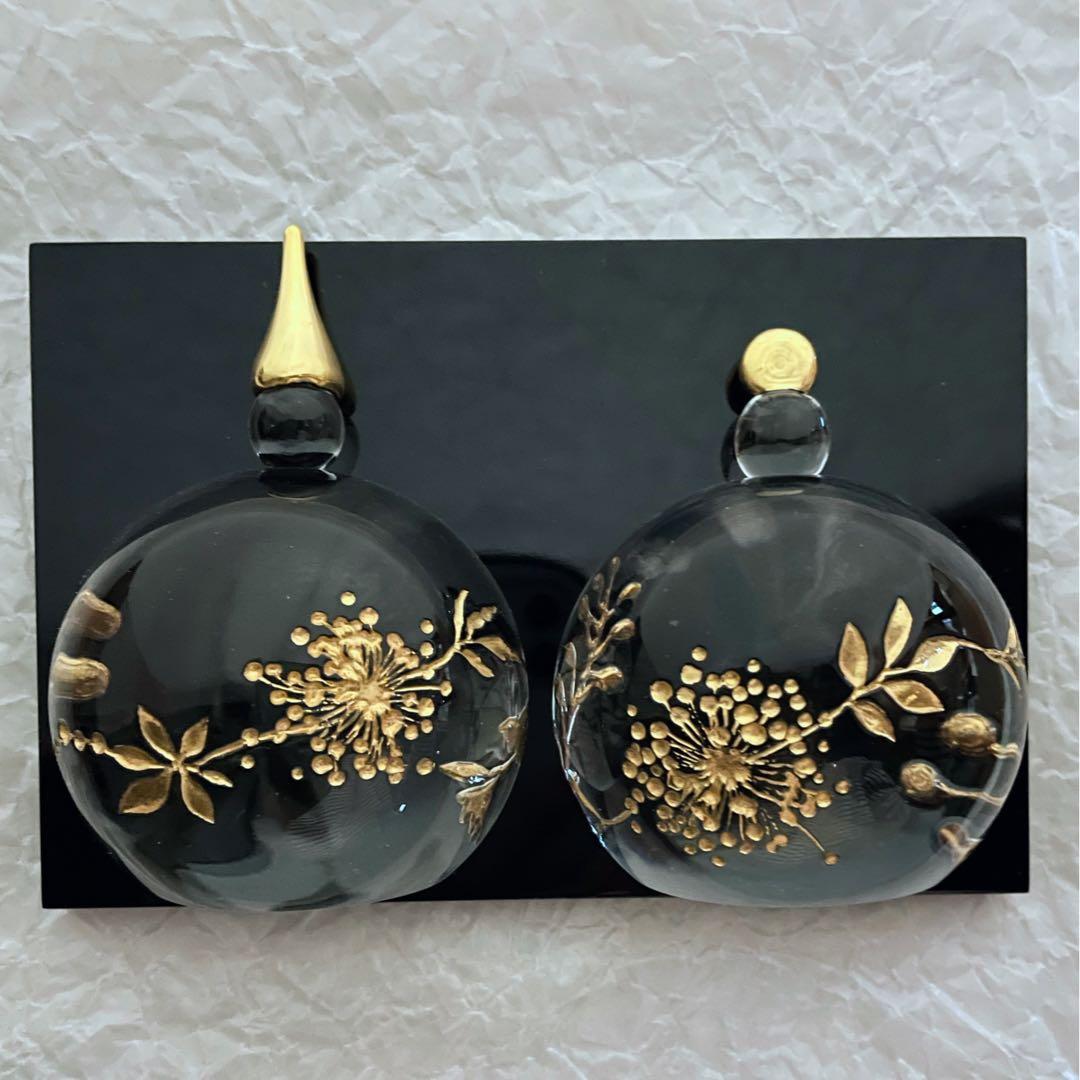 時澤真美　ガラスのお雛様　作家もの　お雛様