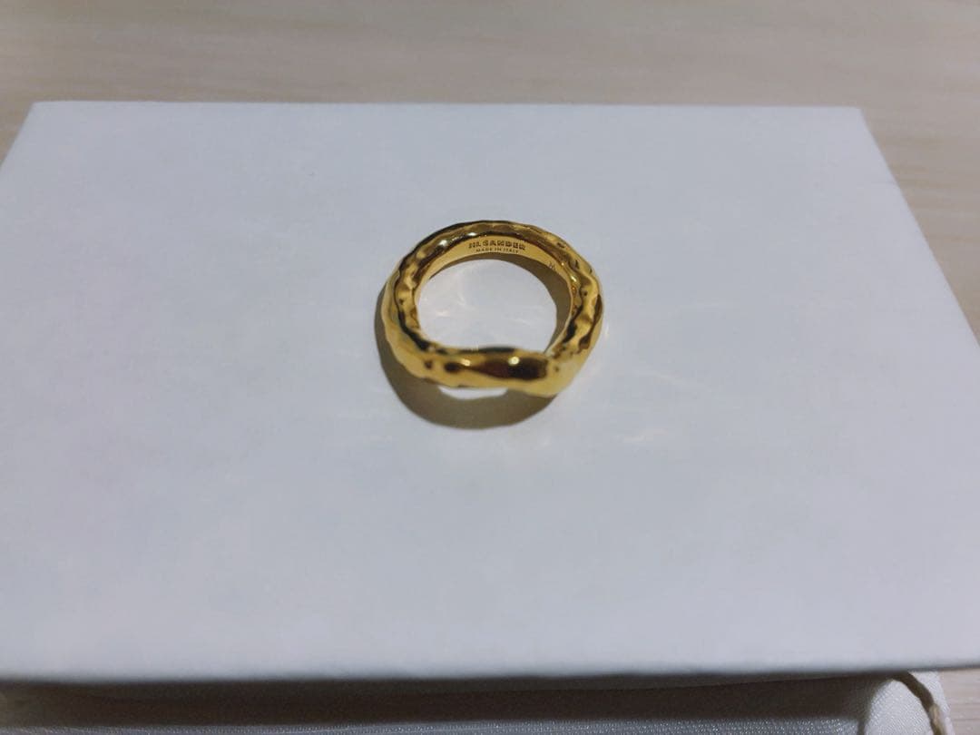 25年8月購入Jil Sander FW5 Hammered Ring リング