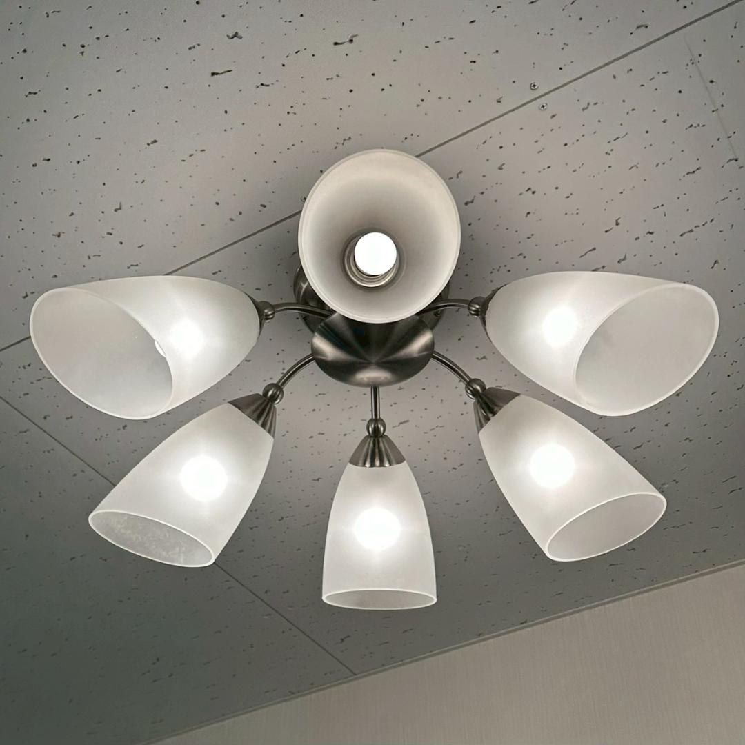 【希少】TOSHIBA IC80157-6G シャンデリア 6灯 生産完了品 ①