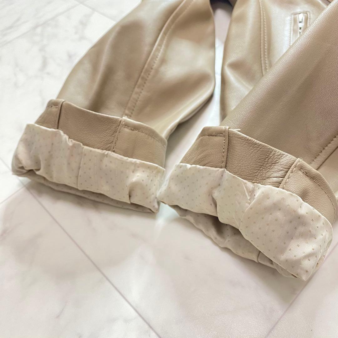 極美品✨スローブイエナ　羊革　レザー　ライダースジャケット　L 40