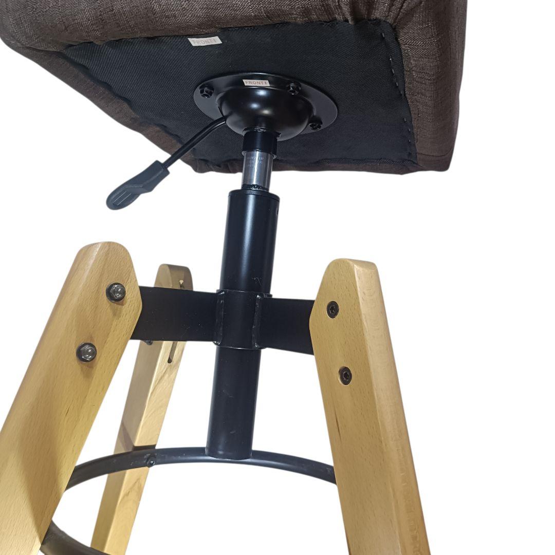 福岡大川大商産業製　カウンターチェア　昇降式 回転 高さ調整可