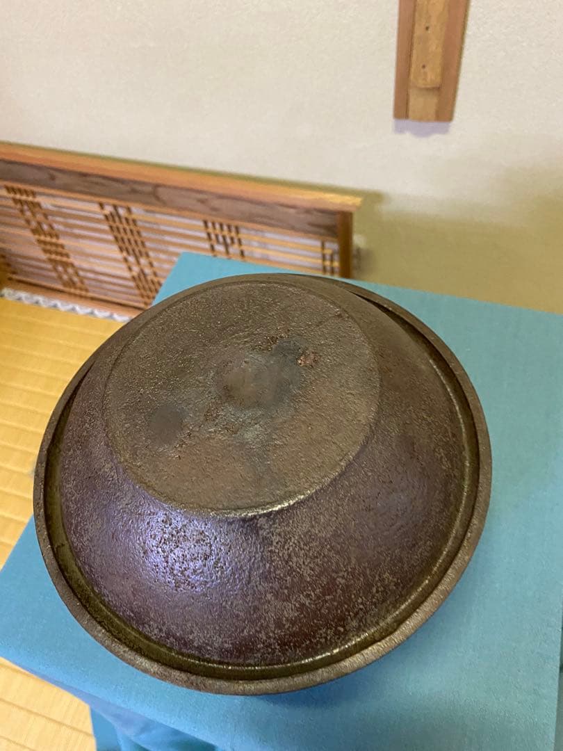 【本日限定】茶道具/真形釜　金森紹栄　共箱