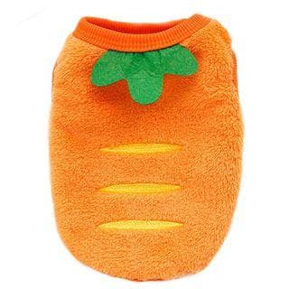 ニンジン型犬服 オレンジ フリース