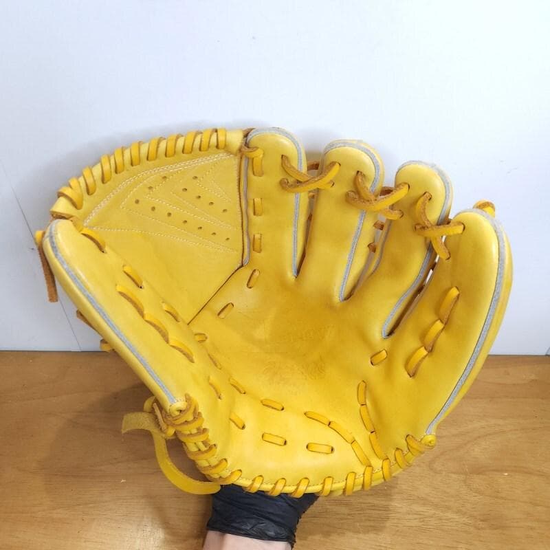 アシックス ディーグロウ 限定カラー ヨコ型 良品 投手用 軟式グローブ