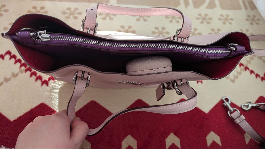 【ピンクローズさま専用】COACH コーチ バッグ ハンドバッグ　ピンク