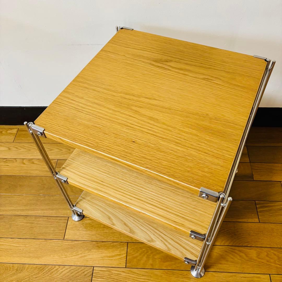 無印良品 ステンレスユニットシェルフ オーク材　小 3段　送料込み