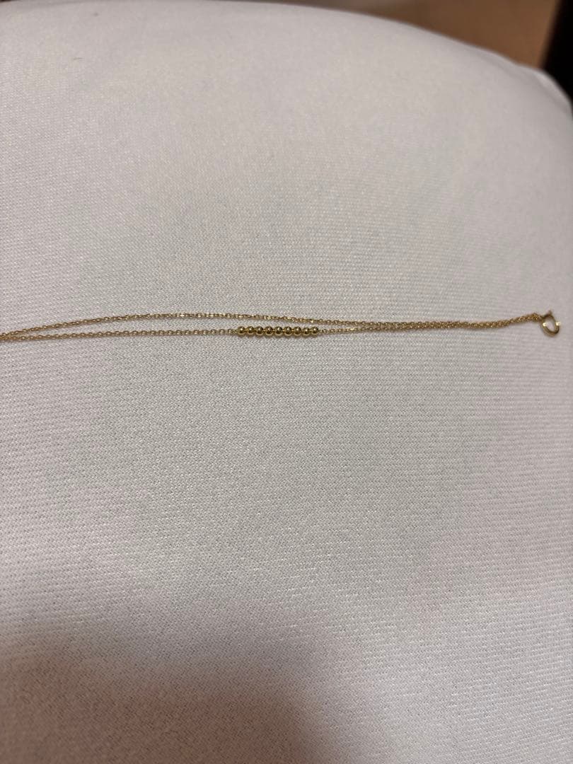 ヴァンドーム青山　k18ゴールド ダイヤモンド0.05ct 二重　ブレスレット